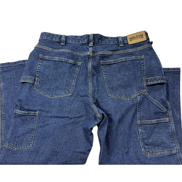DULUTH TRADING CO. MEN'S SIZE 38X30 FLEX BALLROOM RELAXED FIT CARPENTER JEANS - Picture 2 of 9